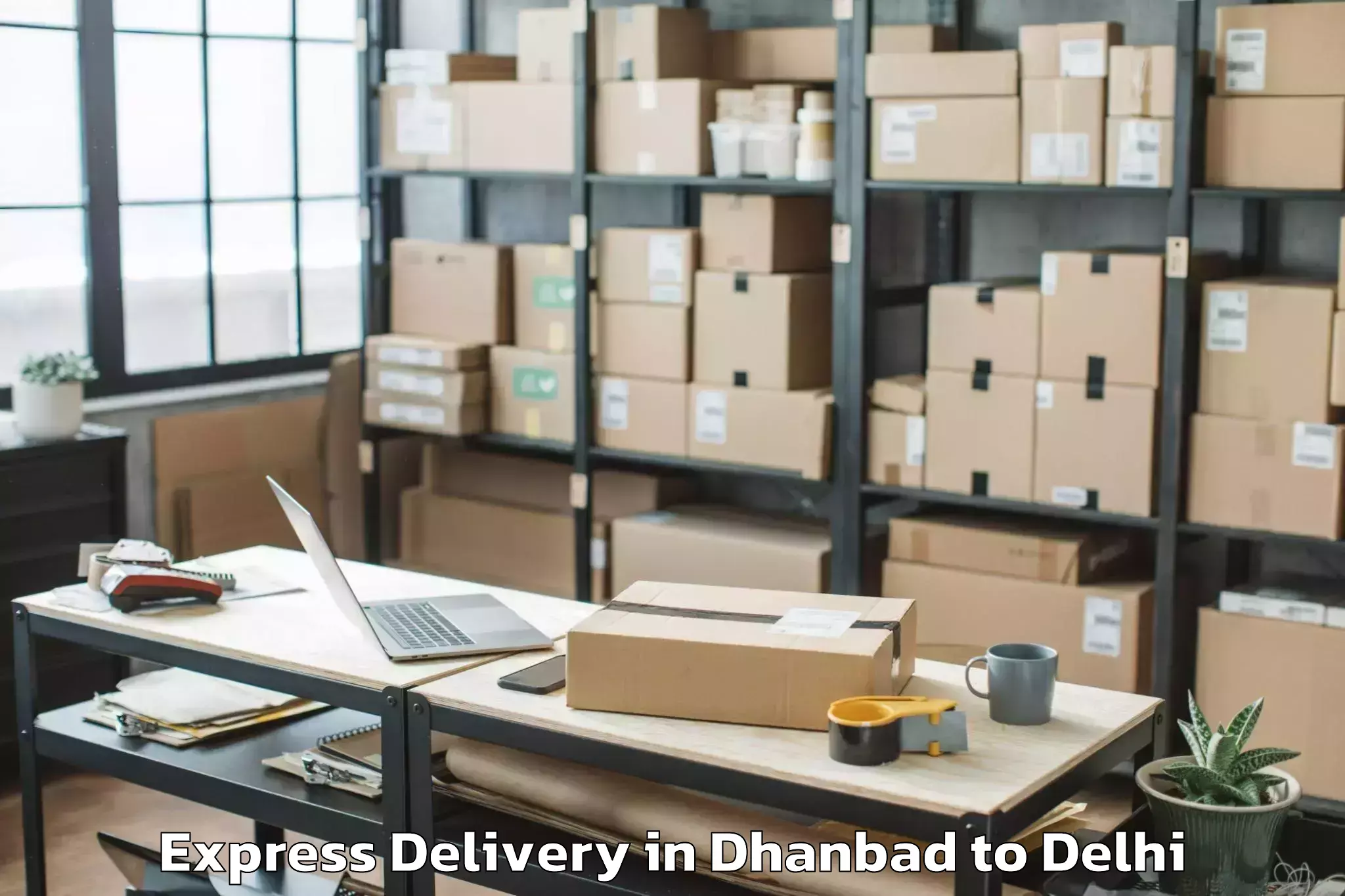 Book Dhanbad to Ansal Crown Plaza Mall Express Delivery